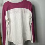 HARLEY DAVIDSON Baseball Style Longsleeve Top Small Pink White Photo 4