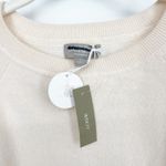 J.Crew  100% Cashmere crewneck sweatshirt Heather Muslin Medium NWT Old Money Photo 3
