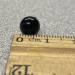 14K Gold Round Black Onyx Stud Earrings Classic Everyday Minimalist Modern Photo 8