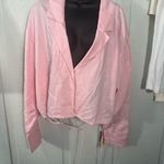 Open Edit  Pink Long Sleeve V Neck  Top Size 3X NWT Photo 1