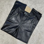 Akira Thank You, Next Faux Leather Pants High Rise Black Size S Photo 3