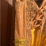 Elegant Gold Sequin Dress Size 6 Photo 8