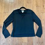 Pendleton  black vintage silk long sleeve top
M Photo 1