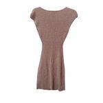 Aritzia Wilfred Ribbed Knit Cutout Mini Dress Brown XS Photo 2