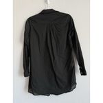 Vix Paula Hermanny  Women's Small Juliana Short Mini Cover Up Black Shirt Swim Photo 8