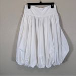 Aleeza Paris White Bubble Skirt Womens S Lagenlook Artsy Mini NWT Y2K Photo 6