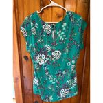 Daniel Rainn Daniel‎ Rainn Floral Print Top Keyhole Neck Short Sleeve Blouse Size L Photo 1