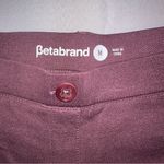 Betabrand  Classic Dress Pant Yoga Pant Bootcut Size Medium Heather Burgundy Chic Photo 2