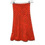 The North Face Abby Foldover Waist Skirt Juicy Red Black Stripe Womens Size XS Photo 2