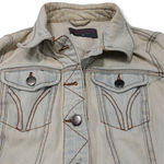 Paper Dolls Paper Doll Jacket Size Small Women's Denim Jacket Distressed Jean Jacket Cotton Photo 2