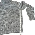 Pria Knit Turtleneck Sweater Women's Medium Marled Gray Cotton Photo 5
