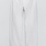 ZARA NWT  STRAIGHT LEG JEANS WHITE Photo 2