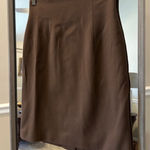 Nicole Taylor Wool Skirt, Size 4,‎ Brown Photo 0