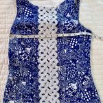 Lilly Pulitzer X Target Upstream Navy Blue Fish Cotton Blend Shift Dress Size 2 Photo 7