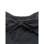 Athleta  Black Elastic Waist Pull On Pleated Mini Skirt Size 10 Photo 3