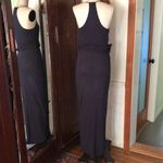 MONROW Maxi Layered Tank Dress. XS. Blue Photo 4