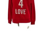 Zadig & Voltaire Fight 4 Love Sweatshirt Top Upper Foil Red Silver Size XS Photo 4