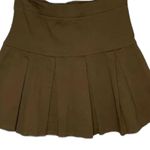 Hesperus Brown Pleated Tennis Mini Skirt Photo 0