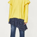 ZARA ✨ SOFT SWEATSHIRT WITH FRILLS✨ Photo 0