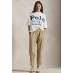 Ralph Lauren Polo  Women's Logo Cropped Top Boxy Sweatshirt White Size 2XL Photo 9