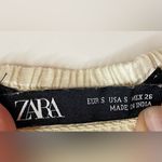 ZARA ‎ Women’s Crochet Lace Floral Cream Top Size S Photo 9