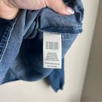 Cloth & Stone  Chambray Denim Blouse Size XS Smocked with Ruffles Blue‎ Photo 4