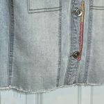 Tribal Light Blue Jean Jacket Pastel‎ Stitching Medium Photo 3
