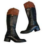 Franco Sarto Clove2 Two Tone Leather Riding Boots, Sz 6.5 Photo 0
