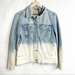 BLANK NYC  Dip Dye Distressed Denim Jacket NWT in Size Small Photo 1