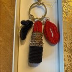 Haute Hippie  beaded lipstick heel & lips bag charm Photo 1
