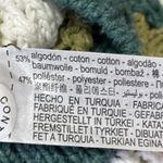 ZARA  Multicolor Striped Button Down Crochet Knit Polo Cardigan Sweater Top L/XL Photo 4