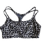 T8 GapFit Leopard Print Sports Bra & Black Honeycomb Leggings Set XS Photo 0