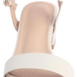 None Elegant Cream Women's block Sandals 7.5 Photo 3