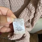 Nicole Miller Artelier Pink Open Knit Cardigan M Long Sleeve Lightweight Photo 8