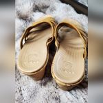 Crocs Aleigh Leather Wedge Sandal Women’s Size:8 Photo 6