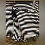 H&M Black and White Athletic Shorts with Elastic Waistband Photo 1