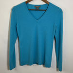 Ann Taylor  Cashmere V-Neck Sweatshirt Size Small  Photo 0