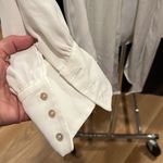 ZARA new without tags medium cream blouse with front tie Photo 3