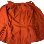 Vintage 70s Burnt Orange Blazer Jacket Dagger Collar Embellishments Formal Size XL Photo 5