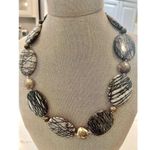 Handmade  Natural B/G stone necklace Photo 1