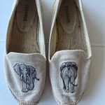 Soludos Elephant Embroidered Smoking Slippers Espadrilles Size 6 Photo 1