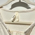 Pact Organic Cotton Coastal Double Gauze Short Sleeve Popover Top Large Ivory Photo 2