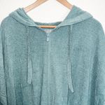 Barefoot Dreams  Blue Spruce Zip Up Short Sleeve CozyChic Ultra Lite Hoodie Photo 2