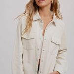 Kimberly White Corduroy Shacket Photo 4