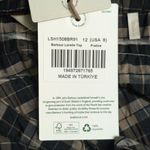 Barbour Lorelie Top Praline Plaid V-neck Seersucker Puff Sleeves 8 New Photo 9