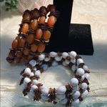 🛜🛜🛜BOGOHO 🛜🛜🛜set of 2 Multicolor Beaded Bracelets Orange Photo 7