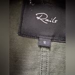 Rails REVOLVE  Collins Military Jacket in Sage With Black Stars Small Photo 3