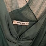 Miu Miu  Emerald Green Silk Dress in size 38 Photo 1