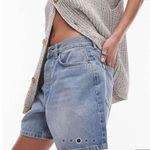 Topshop size 8 Denim High Waist Shorts in Authentic Blue Photo 2
