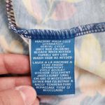 Caribbean Joe Women's Large Blue Floral Blouse 3/4 Sleeves Tie Detail NWT Cruise Photo 12